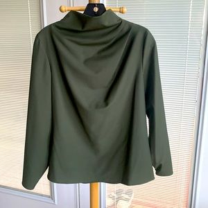 NWOT Zara Mock Neck Wool Blend